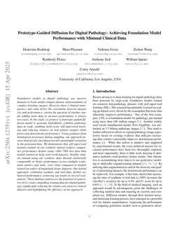 Prototype-Guided Diffusion for Digital Pathology: Achieving Foundation Model Performance with Minimal Clinical Data