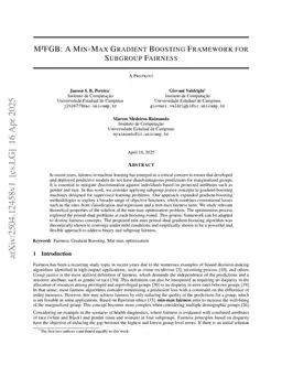 M$^2$FGB: A Min-Max Gradient Boosting Framework for Subgroup Fairness