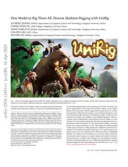 One Model to Rig Them All: Diverse Skeleton Rigging with UniRig