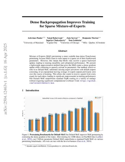 Dense Backpropagation Improves Training for Sparse Mixture-of-Experts
