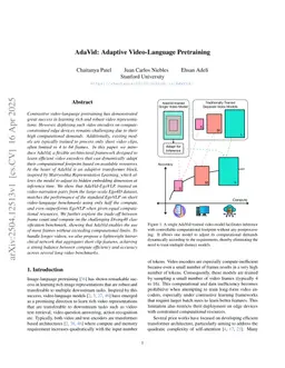 AdaVid: Adaptive Video-Language Pretraining