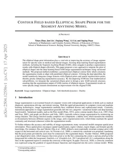 Contour Field based Elliptical Shape Prior for the Segment Anything Model