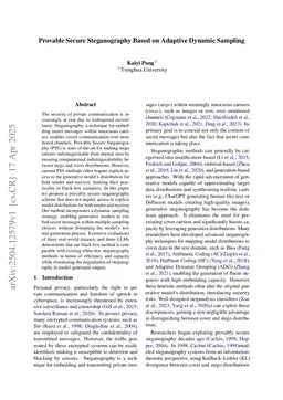 Provable Secure Steganography Based on Adaptive Dynamic Sampling