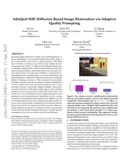 AdaQual-Diff: Diffusion-Based Image Restoration via Adaptive Quality Prompting