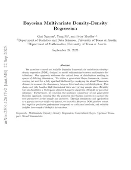 Bayesian Multivariate Density-Density Regression