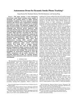 Autonomous Drone for Dynamic Smoke Plume Tracking