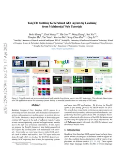 TongUI: Internet-Scale Trajectories from Multimodal Web Tutorials for Generalized GUI Agents