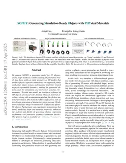 SOPHY: Learning to Generate Simulation-Ready Objects with Physical Materials