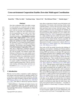 Cross-environment Cooperation Enables Zero-shot Multi-agent Coordination