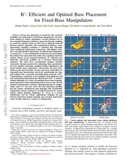 B*: Efficient and Optimal Base Placement for Fixed-Base Manipulators