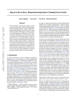 Sign-In to the Lottery: Reparameterizing Sparse Training From Scratch