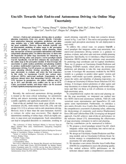 UncAD: Towards Safe End-to-end Autonomous Driving via Online Map Uncertainty