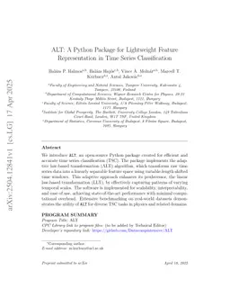 ALT: A Python Package for Lightweight Feature Representation in Time Series Classification