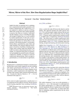 Mirror, Mirror of the Flow: How Does Regularization Shape Implicit Bias?