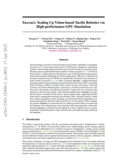 Taccel: Scaling Up Vision-based Tactile Robotics via High-performance GPU Simulation