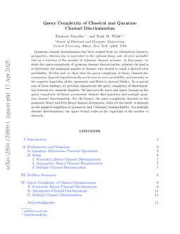 Query Complexity of Classical and Quantum Channel Discrimination