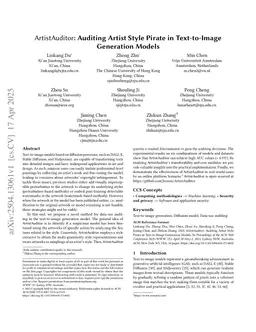 ArtistAuditor: Auditing Artist Style Pirate in Text-to-Image Generation Models