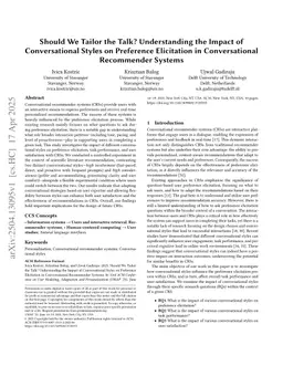 Should We Tailor the Talk? Understanding the Impact of Conversational Styles on Preference Elicitation in Conversational Recommender Systems