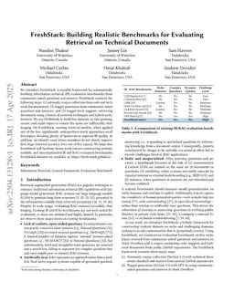 FreshStack: Building Realistic Benchmarks for Evaluating Retrieval on Technical Documents