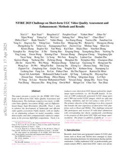 NTIRE 2025 Challenge on Short-form UGC Video Quality Assessment and Enhancement: Methods and Results
