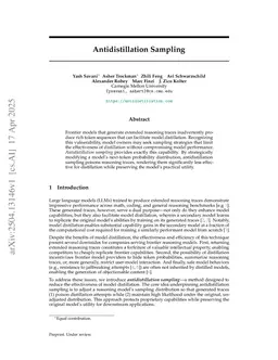 Antidistillation Sampling