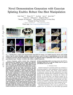 Novel Demonstration Generation with Gaussian Splatting Enables Robust One-Shot Manipulation