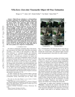 ViTa-Zero: Zero-shot Visuotactile Object 6D Pose Estimation