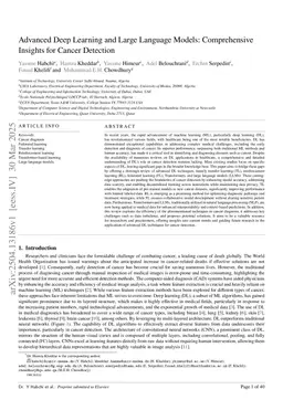 Advanced Deep Learning and Large Language Models: Comprehensive Insights for Cancer Detection