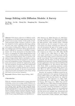 Image Editing with Diffusion Models: A Survey