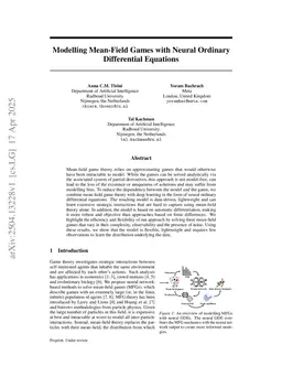 Neural Mean-Field Games: Extending Mean-Field Game Theory with Neural Stochastic Differential Equations