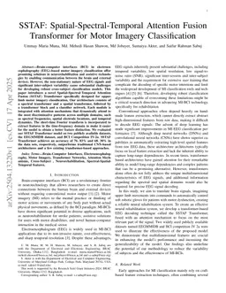 SSTAF: Spatial-Spectral-Temporal Attention Fusion Transformer for Motor Imagery Classification