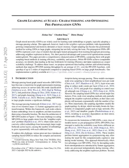 Graph Learning at Scale: Characterizing and Optimizing Pre-Propagation GNNs