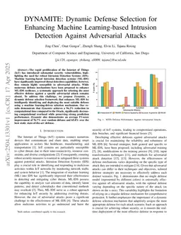 DYNAMITE: Dynamic Defense Selection for Enhancing Machine Learning-based Intrusion Detection Against Adversarial Attacks