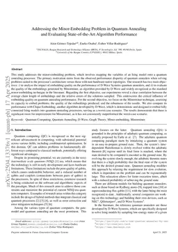 Addressing the Minor-Embedding Problem in Quantum Annealing and Evaluating State-of-the-Art Algorithm Performance