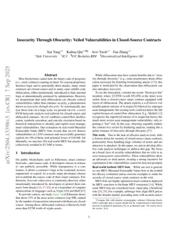 Insecurity Through Obscurity: Veiled Vulnerabilities in Closed-Source Contracts