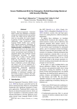 Secure Multifaceted-RAG for Enterprise: Hybrid Knowledge Retrieval with Security Filtering