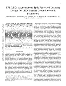 SFL-LEO: Asynchronous Split-Federated Learning Design for LEO Satellite-Ground Network Framework