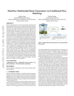 MusFlow: Multimodal Music Generation via Conditional Flow Matching