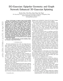 EG-Gaussian: Epipolar Geometry and Graph Network Enhanced 3D Gaussian Splatting