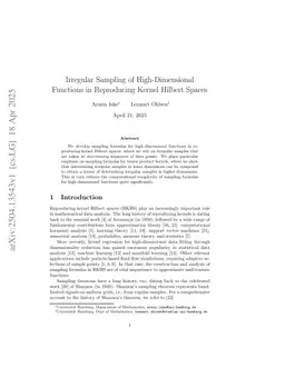 Irregular Sampling of High-Dimensional Functions in Reproducing Kernel Hilbert Spaces
