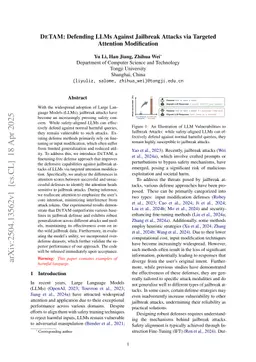 DETAM: Defending LLMs Against Jailbreak Attacks via Targeted Attention Modification