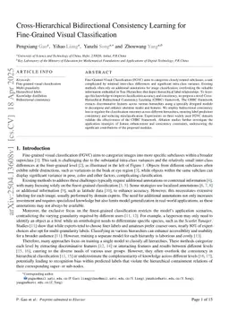 Cross-Hierarchical Bidirectional Consistency Learning for Fine-Grained Visual Classification