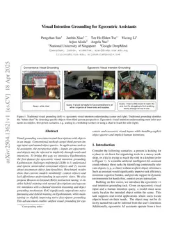 Visual Intention Grounding for Egocentric Assistants