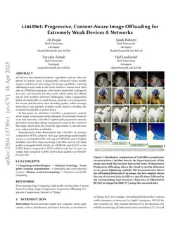 LimitNet: Progressive, Content-Aware Image Offloading for Extremely Weak Devices & Networks