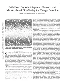 DAM-Net: Domain Adaptation Network with Micro-Labeled Fine-Tuning for Change Detection