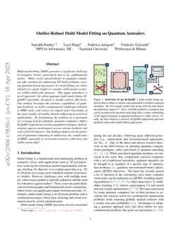 Outlier-Robust Multi-Model Fitting on Quantum Annealers