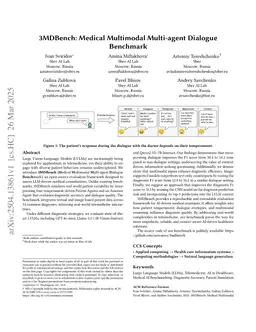 3MDBench: Medical Multimodal Multi-agent Dialogue Benchmark