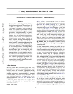 AI Safety Should Prioritize the Future of Work