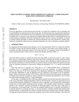 When Machine Learning Meets Importance Sampling: A More Efficient Rare Event Estimation Approach