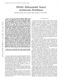 DNAD: Differentiable Neural Architecture Distillation